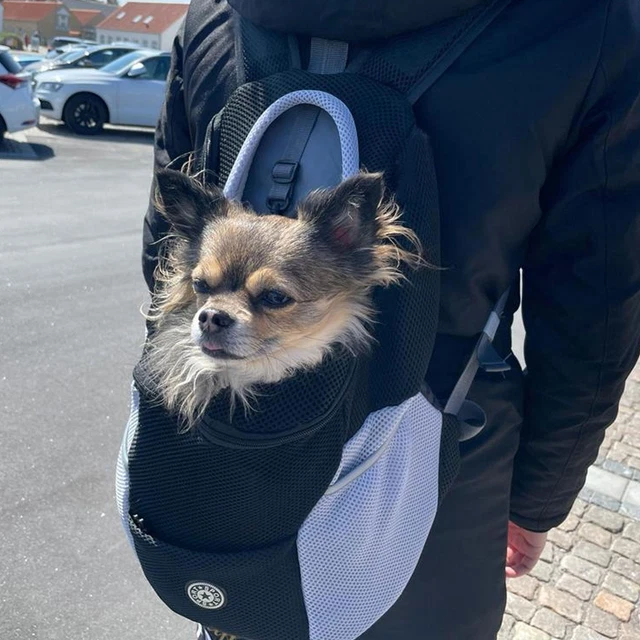Double Shoulder Portable Travel Backpack Outdoor Pet Dog Bag Carrier H4R2