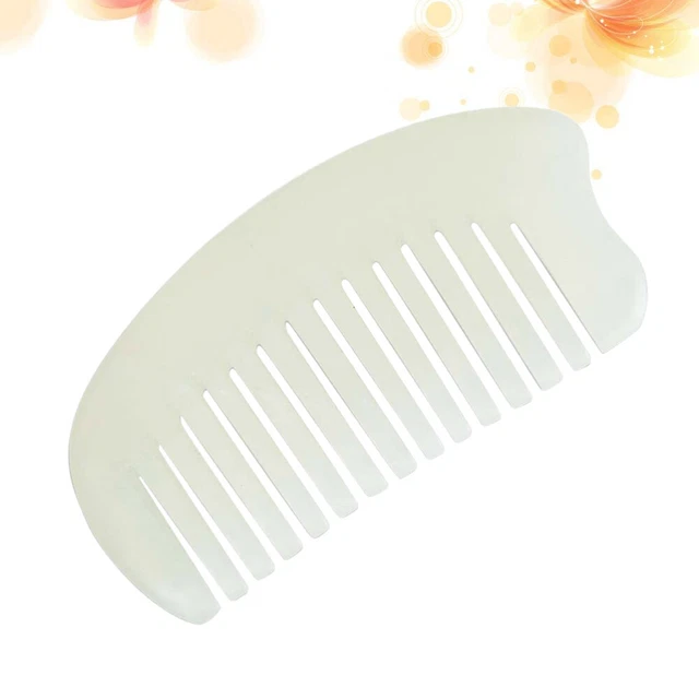 Pettine Massaggio Capelli In Quarzo Rosa - Stimola Crescita E Allevia Stress