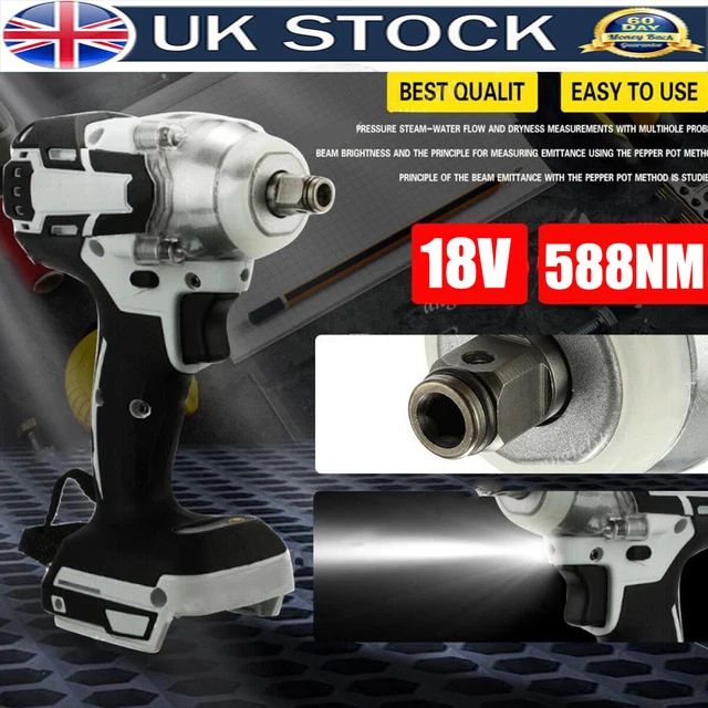 For Makita 18V Battery Impact Wrench Brushless Driver Cordless Rattle Gun Socket