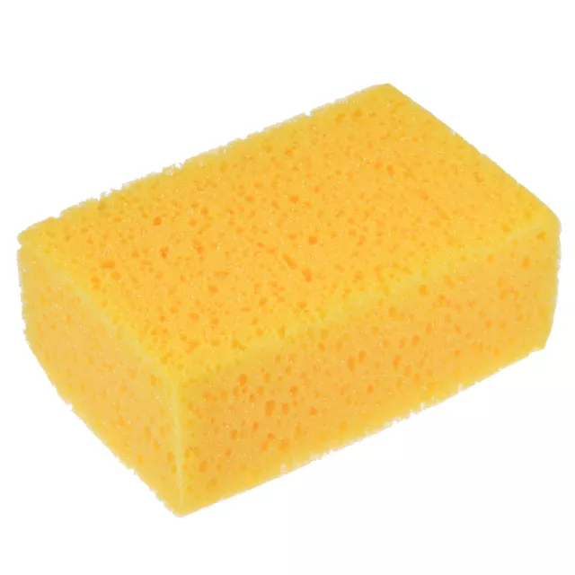 Éponge à Texture Renversée 6.3"x3.9" Faux Éponge Cloison Sèche Pièce Mur Jaune