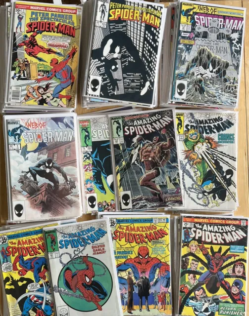 Spider-Man HUGE Lot Key Amazing Spectacular Web #1 Origin Marvel Comics 298  301