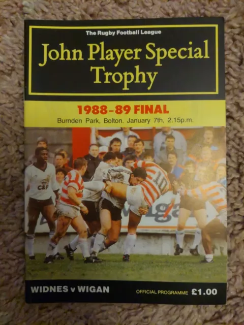 88/9 Widnes vs Wigan  (John Player Special Trophy Final)