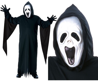 Bambini Ragazzi Ragazze ululare Scream ROBE Fantasma Halloween Costume 3-10 