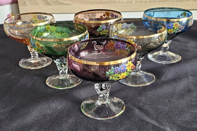4 coupes à champagne verre ancien - Art de la Table - Boutique - Broc' Martel