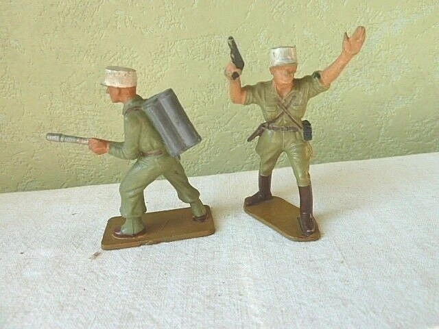 Lot De 2 Soldats En Plastique Vintage Au Choix - Marques : Cyrnos, Starlux, Michel Bedford, Cofalux
