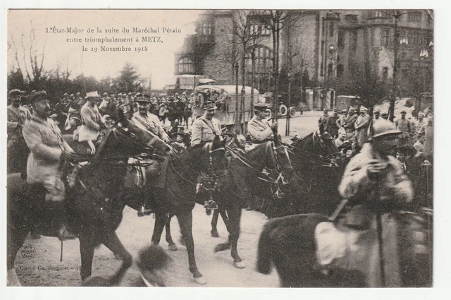 METZ - Moselle - CPA 57 - Military - 1918 General Staff of Marshal Pétain