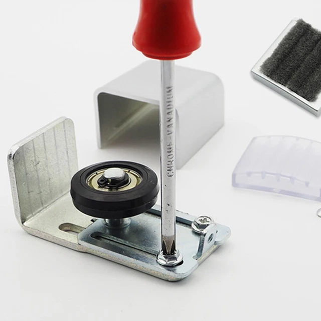 1 Pz Guida Per Pavimento Regolabile Guida Inferiore Per Parete Porta Per Porta Scorrevole In Legno In Acciaio Al Carbonio 96425175 - Foto 5