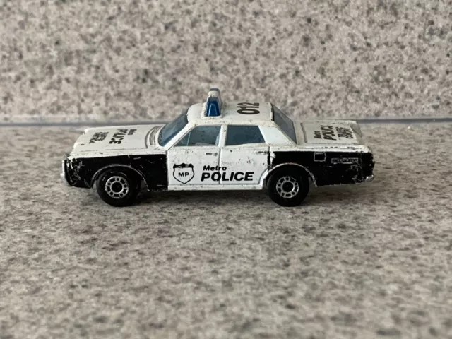 Metro Police Traffic Control Mercury Matchbox Diecast Car England Lesney