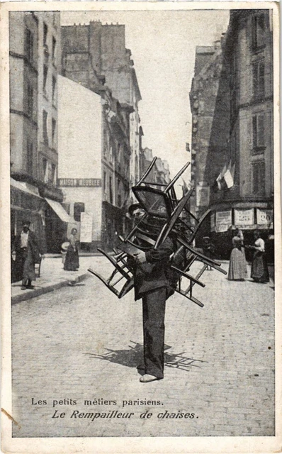 CPA PARIS Petits Metiers le Rempailleur de chaises (1245794)