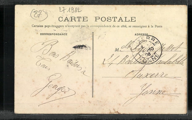 CPA Évreux, Rue du Lycée, vue de la rue 1908 2