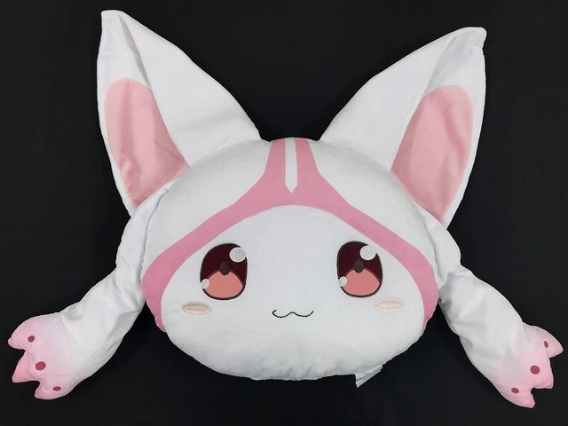Magia Record Face Cushion Plush Doll Taito Small Kyubey Hoodie ver.