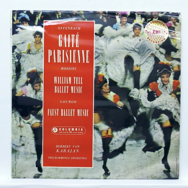 SAX 2274 B/s - KARAJAN - OFFENBACH gaité parisienne ROSSINI - COLUMBIA LP EX