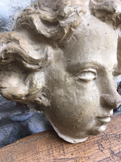 Scultura, Testa di Lucio Vero - 34 cm - polvere di marmo
