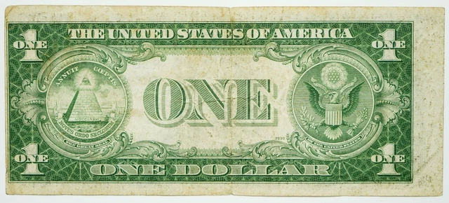 Off Center Error 1935 A Series One Dollar Silver Certificate North Africa Note 2