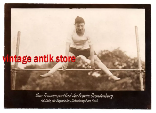 Foto Frauensportfest Provincia Brandenburgo Fräulein Cain Siegerin Siebenkampf