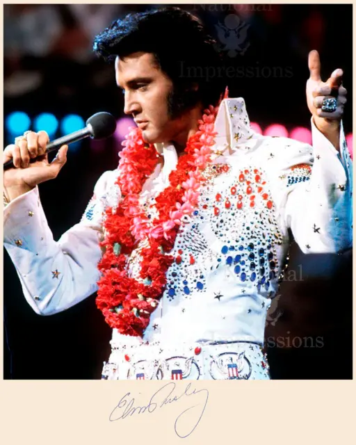 Elvis Presley Aloha from  Hawaii Autograph signed  Photo 8x10  REPRINT signed