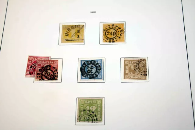 OT Bayern ex 1850/1920: Nette Sammlung im Leuchtturm-Album
