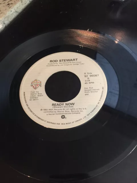 Rock 45 Rod Stewart - Ready Now / Baby Jane On Warner Bros Records