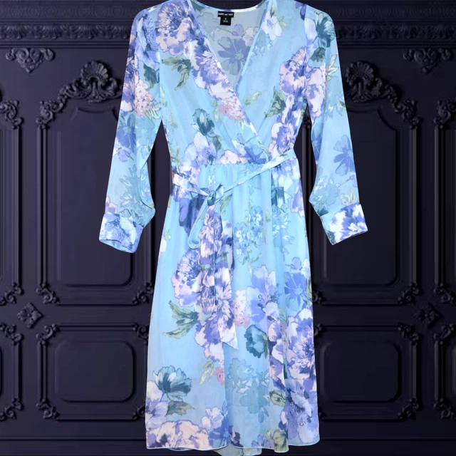 KATE & LILY Blue Floral Maxi Dress - Size UK 10 18.00 - PicClick UK KATE & LILY Blue Floral Maxi Dress - Size UK 10 18.00 - PicClick UK