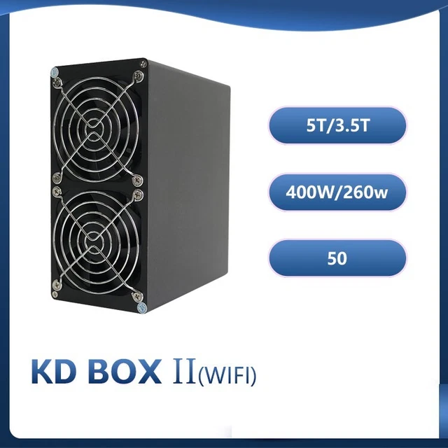 Goldshell KD Box II Wifi Dual Modes 5TH/s Kadena 400W or 3.5TH/s 260W KDA Miner