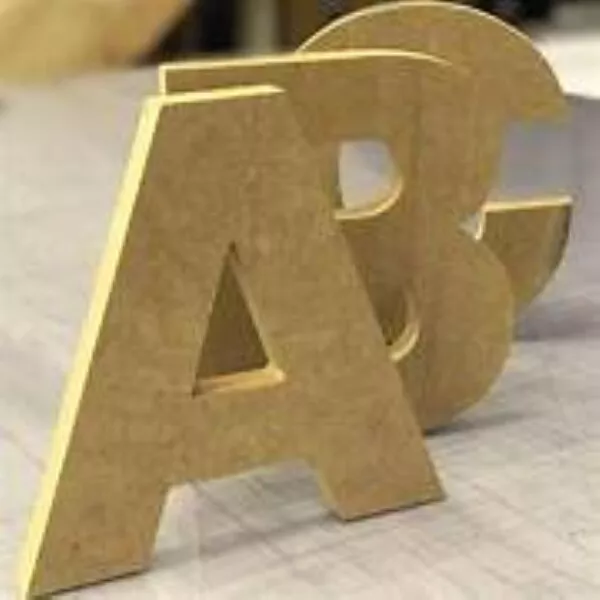 3D Letters Paper Mache Signs Papp Art Letters Numbers Symbols (17.5cm x  5.5cm)