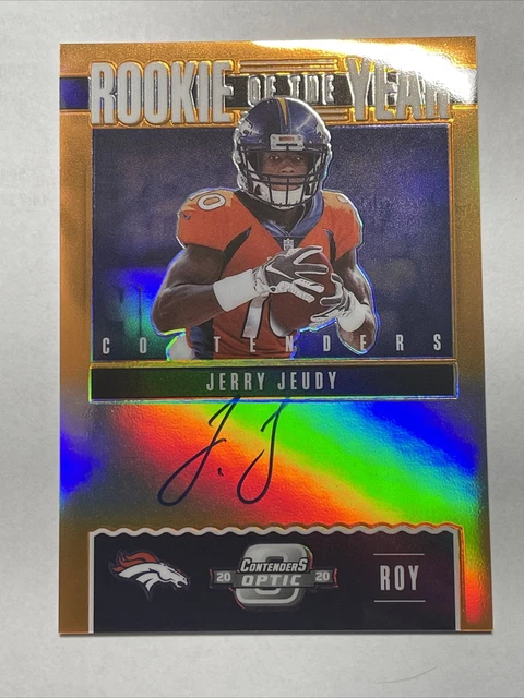 2020 Jerry Jeudy Contenders Optic Rookie Of The Year Auto /50 Orange Prizm 🔥🔥