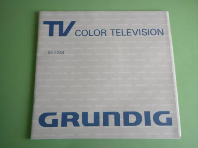 Bedienungsanleitung-Grundig TV Color Television SE 4264  10/23