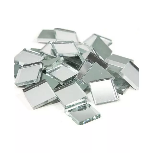 Miroir mosaique carré 20 x 20 mm, ép. 3 mm, Lot d'env. 65 pièces