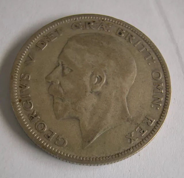 King George V Silver 1/2 Crown 1935-Km #835 -Fine