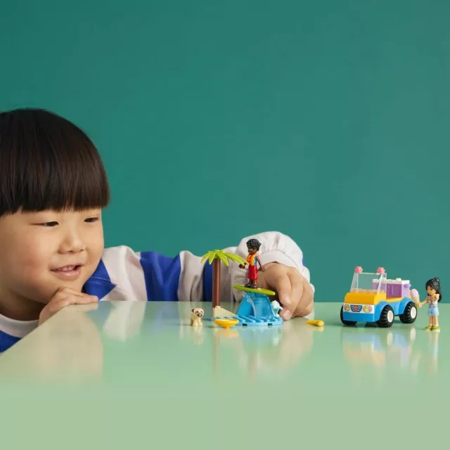 LEGO 41725 Friends Beach Buggy Fun Set with Toy Car, Surf Board, Mini-Dolls plus 3