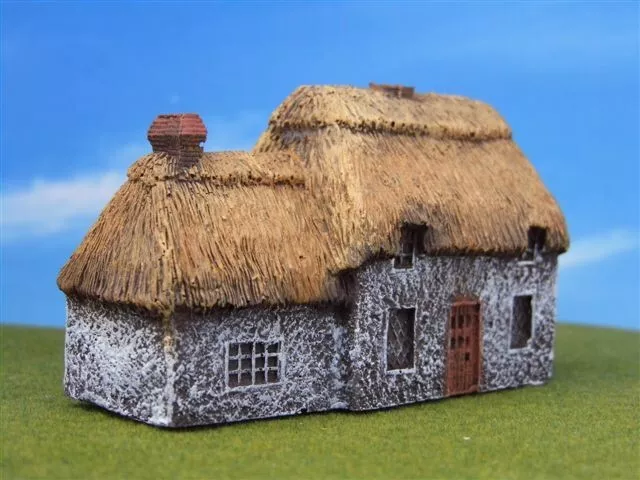 10mm Battlefield Buildings - 7204- Casa Con Anexo - Juegos de Guerra