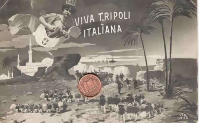 cartoline militari coloniali: Viva Tripoli italiana