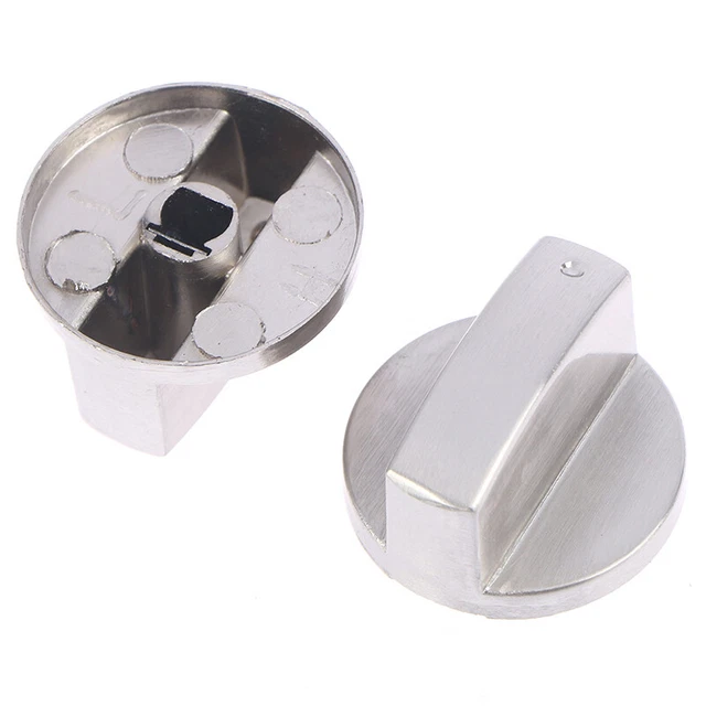 METAL 8MM UNIVERSAL Silver Gas Stove Control Knobs Adaptors Oven Swit