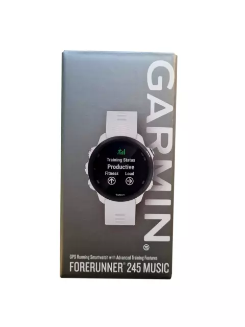 GARMIN Forerunner 245 Music GPS Smartwatch Laufuhr weiß | NEU & OVP