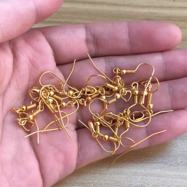 Wholesale DIY Findings 18K Gold Plated French Hook Pinch Bail Ear Wire Earring