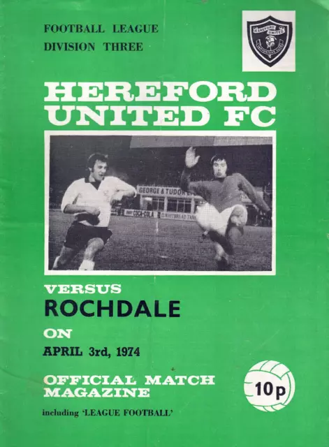 Hereford v Rochdale 03.04.1974