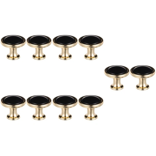 10 Pcs Wardrobe Knobs Black Door Handle Dressers Closet Wine Cabinet