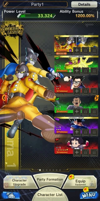 DB Legends - Gammas + Piccolo Orange + Trugeta + Gokui + Blue Boys + Vegito