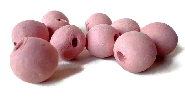 10Pcs Matte Clay Beads For Jewelry Making Handmade Ceramic Macrame Artisan Beads