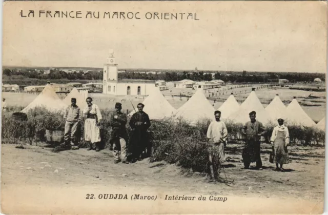CPA AK MAROC OUDJDA Interieur du Camp (31151)
