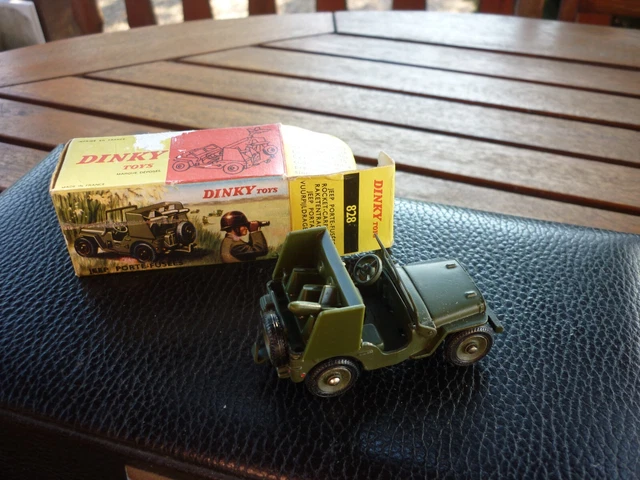 Dinky Toys France N°828 Jeep Porte-Fusées SS10, En Boîte D'origine (MIB), Occasion