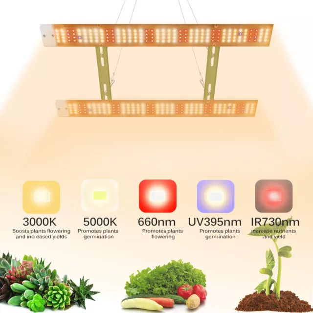 Powerful LED Grow Lights Full Spectrum Hydroponic For Indoor Plants Vegetables