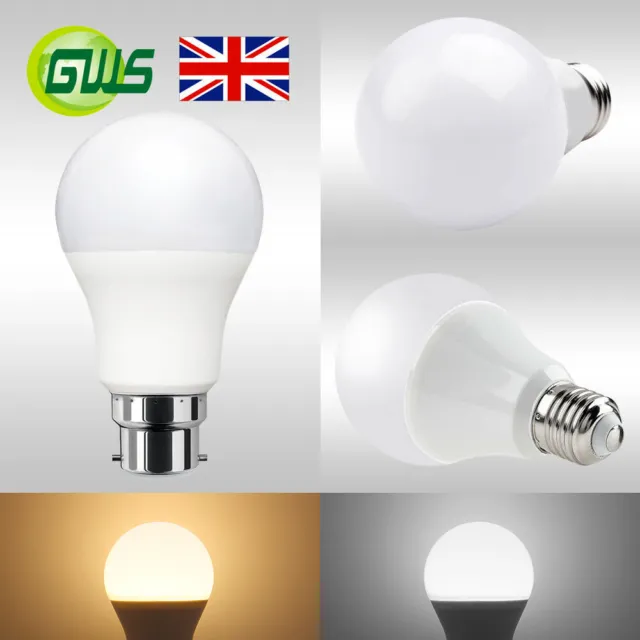 ES E27/BC B22 LED Globe Bulb 9W/15W/18W GLS Golf Ball Lamp Energy Saving