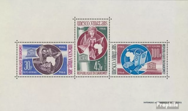 Briefmarken Dahomey 1966 Mi Block6 postfrisch