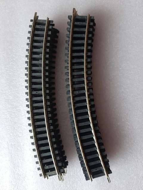 Rails Droits ROCO HO 85mm Code 100 - Lot De 12 Pièces, Neuf, Pour Réseau Train Miniature