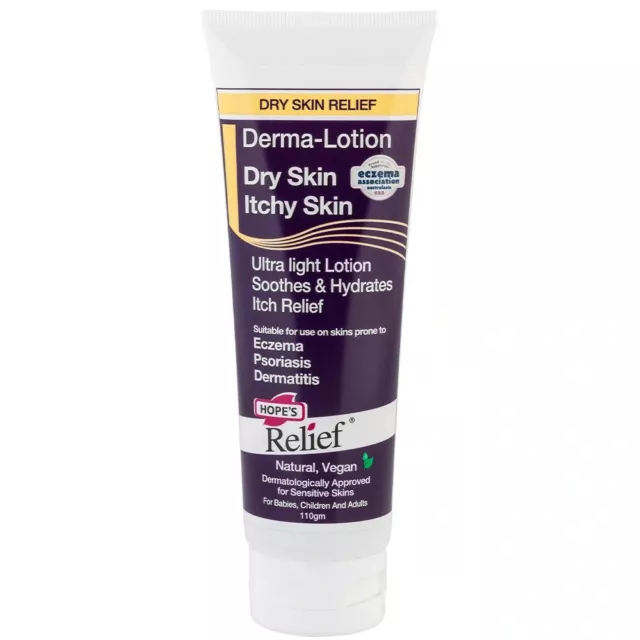 Hope's Relief Derma-Lotion 110g Ultra Light Soothes & Hydrates Hopes Relief