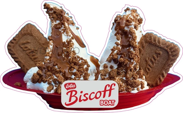 ICE CREAM VAN stickers Lotus Biscoff Boat sticker sundae trailer whippy ...
