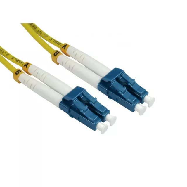 OS2 9 125 Fibre Optic Network Cable LC LC Single Mode Patch Lead Duplex LSZH 8M