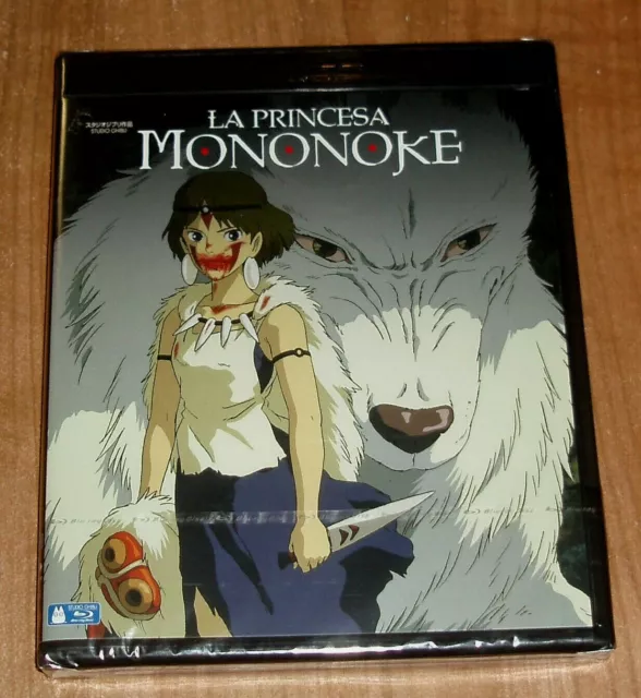 La Principessa Mononoke Blu-Ray Nuovo Sigillato Studio Ghibli Manica (Senza