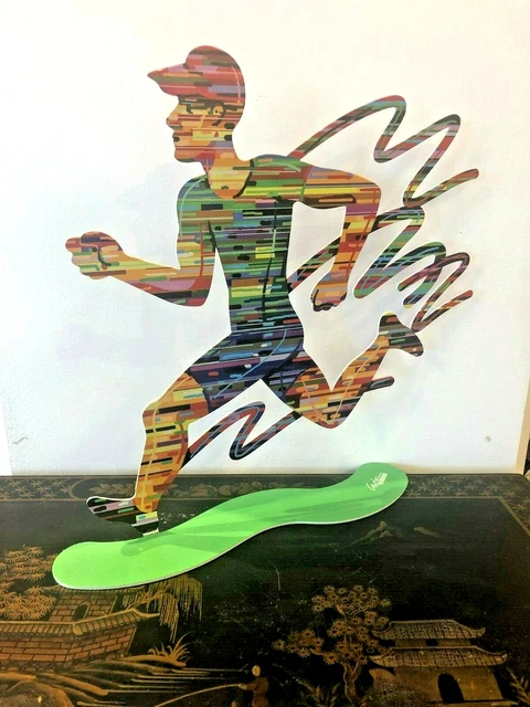 Arte pop Escultura de metal Deportes "Jogman" de DAVID GERSTEIN